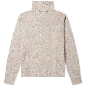 Acne Studios Nyran Donegal Turtleneck Melange XS Oversized Wool Cashmere Blend